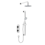 Bristan Frammento Dual Concealed Mixer Shower with Shower Kit and Fixed Head - Chrome