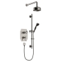 Heritage Glastonbury Dual Concealed Mixer Shower with Shower Kit + Fixed Head - Brushed Nickel