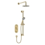 Bristan Hourglass Dual Concealed Mixer Shower with Shower Kit and Fixed Head - Brushed Brass