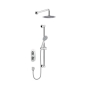 Bristan Hourglass Dual Concealed Mixer Shower with Shower Kit and Fixed Head - Chrome