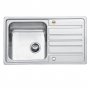 Bristan Index Easyfit 1.0 Bowl Universal Kitchen Sink 860mm L x 500mm W - Stainless Steel