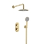 Bristan Molida Dual Concealed Mixer Shower with Fixed Head and Handset - Brushed Brass