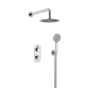 Bristan Molida Dual Concealed Mixer Shower with Shower Kit and Fixed Head - Chrome