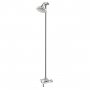 Bristan Opac Mini Thermostatic Exposed Mixer Shower with Rigid Riser Kit and Fixed Head - Chrome