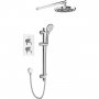 Bristan Prism Dual Concealed Mixer Shower with Shower Kit and Fixed Head