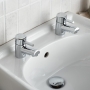 Bristan Prism Basin Taps - Chrome Plated