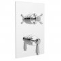 Bristan Renaissance Thermostatic Recessed Dual Control Shower Valve with Diverter - Chrome