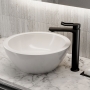 Bristan Saffron Eco Start Tall Basin Mixer Tap with Clicker Waste - Black
