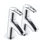 Bristan Smile Basin Taps Pair - Chrome