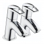 Bristan Smile Bath Taps Pair - Chrome