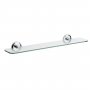 Bristan Solo Glass Shelf - Chrome Plated