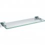 Bristan Square Glass Shelf - Chrome Plated