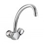Bristan Value Club Budget Mono Kitchen Sink Mixer Tap Dual Handle - Chrome