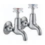 Bristan Value Crosshead Top Bib Taps - Chrome Plated