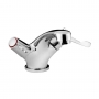 Bristan Value Basin Mixer Tap with 76mm Metal Lever Handles and Pop-Up Waste - Chrome