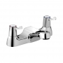 Bristan Value Bath Filler Tap with 76mm Metal Lever Handles - Chrome