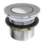 Britton Unslotted Press Top Bath Waste Chrome