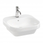Britton Curve2 Wall Hung Cloakroom Basin 450mm Wide - 1 Tap Hole
