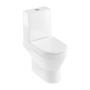 Britton Curve2 Rimless Open Back Close Coupled Toilet (inc Soft Close Seat)