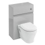 Britton D30 Back to Wall WC Unit with Dual Flush Cistern and Button - Light Grey