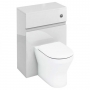 Britton D30 Back to Wall WC Unit with Dual Flush Cistern and Button - White