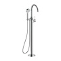 Britton Hoxton 2.0 Chrome Floor Standing Bath Shower Mixer Tap with Handset