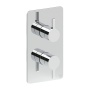 Britton Hoxton 2.0 Chrome Dual Outlet Concealed Thermostatic Shower Valve with Diverter