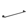 Britton Hoxton 2.0 Matt Black Single Towel Rail 600mm