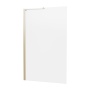 Britton Hoxton 6 Brushed Brass 900mm Fixed Bath Screen