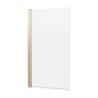 Britton Hoxton 6 Brushed Brass 800mm Hinged Bath Screen