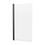 Britton Hoxton 6 Matt Black 800mm Hinged Bath Screen
