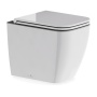 Britton Hoxton Square Rimless Back to Wall Toilet (inc Soft Close Seat)