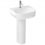 Britton Milan Basin with Full Pedestal 500mm Wide - 1 Tap Hole