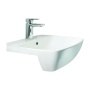 Britton MyHome Gloss White 500mm 1TH Semi-Recessed Basin