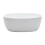 Britton Real Square Gloss White Countertop Basin 410mm