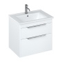 Britton Shoreditch 650mm 2-Drawer Wall Hung Vanity Unit with Basin