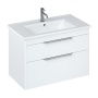 Britton Shoreditch 850mm 2-Drawer Wall Hung Vanity Unit with Basin