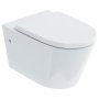 Britton Sphere Rimless Wall Hung Toilet 520mm Projection - Soft Close Seat