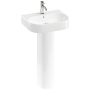 Britton Trim Basin with Full Pedestal 500mm Wide - 1 Tap hole
