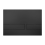 Britton Venue Dual Flush Plate Matt Black