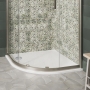 Britton Zamori Quadrant Shower Tray 900mm x 900mm