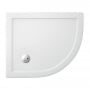 Britton Zamori RH Offset Quadrant Shower Tray 1000mm x 800mm - White