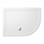 Britton Zamori RH Offset Quadrant Shower Tray 1200mm x 900mm - White