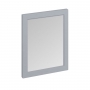 Burlington 60 Fitted Framed Bathroom Mirror 750mm High x 600mm Wide - Classic Grey