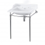 Burlington Classic Basin with Regal Chrome Wash Stand 650mm Wide 2 Tap Hole