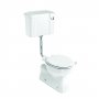 Burlington S-Trap Low Level Toilet Slimline Push Button Cistern - Excluding Seat