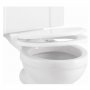 Burlington Standard Carbamide Toilet Seat, Soft Close Hinges, White