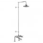 Burlington Tay Bath Shower Mixer with Extended Rigid Riser with Fixed Head