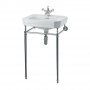 Burlington Victorian Basin with Chrome Wash Stand 560mm Wide 1 Tap Hole