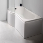 Carron Arc P-Shaped Curved Shower Bath 1700mm x 700mm/850mm